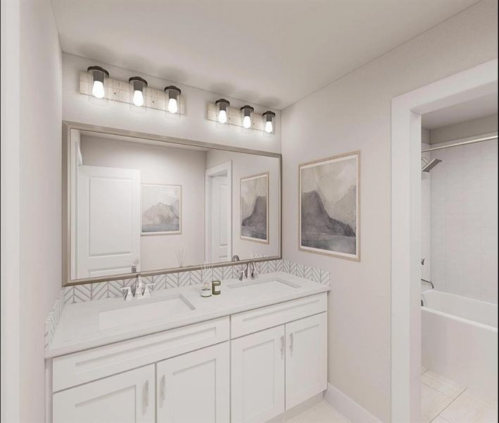 Furnished interior view inside a new home in Discovery Collection at Union Park, Little Elm (Image 5). Furnished interior view inside a new home in Discovery Collection at Union Park, Little Elm (Image 5).