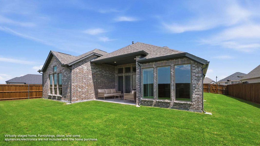 Exterior details and patio area of a home in Myrtle Creek, Waxahachie (Image 3). Exterior details and patio area of a home in Myrtle Creek, Waxahachie (Image 3).