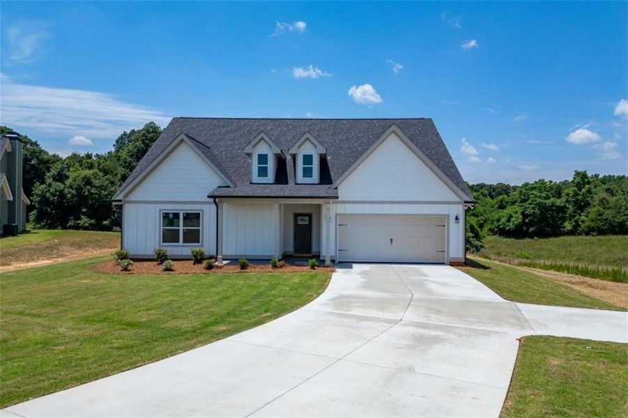 Front exterior of a new home in , Hartwell, GA, highlighting curb appeal (Image 20).