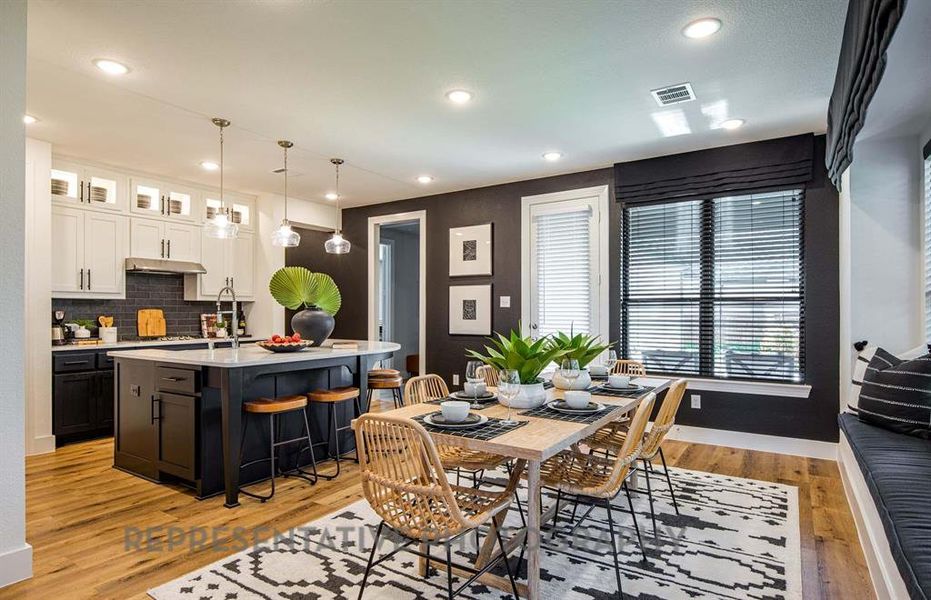 Furnished interior view inside a new home in The Parks at Wilson Creek: 40ft. lots, Celina (Image 34). Furnished interior view inside a new home in The Parks at Wilson Creek: 40ft. lots, Celina (Image 34).