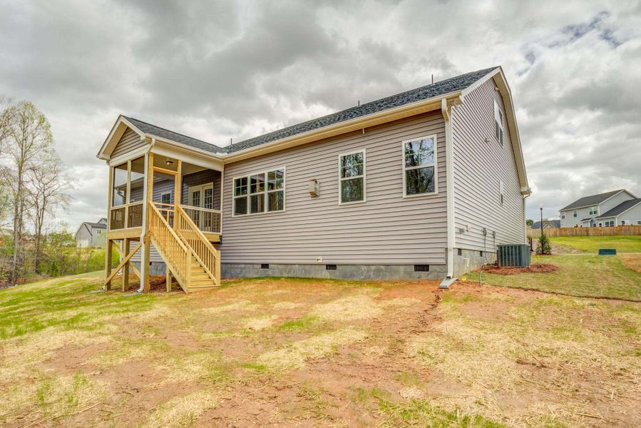 Covered Screen Porch Option