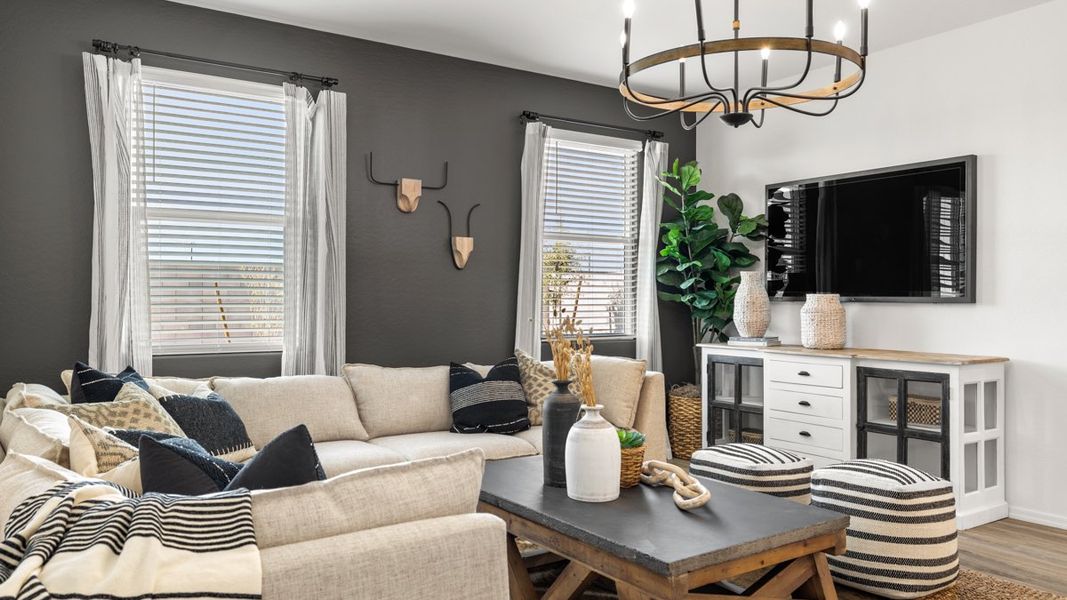 Furnished interior view inside a new home in Remington, Buckeye (Image 14). Furnished interior view inside a new home in Remington, Buckeye (Image 14).