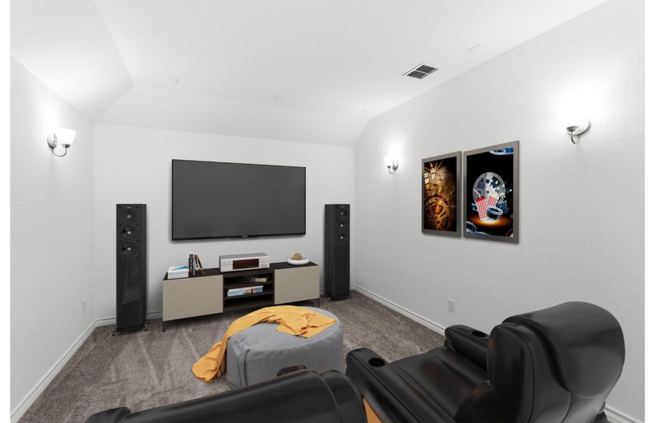 Furnished interior view inside a new home in Bison Ridge, San Antonio (Image 2).