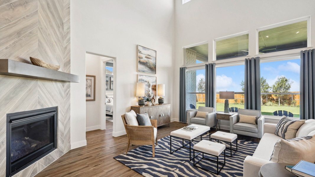 Representative furnished interior of a home built from the Dartmouth by Brightland Homes in Anna Ranch, Anna (Image 26).
