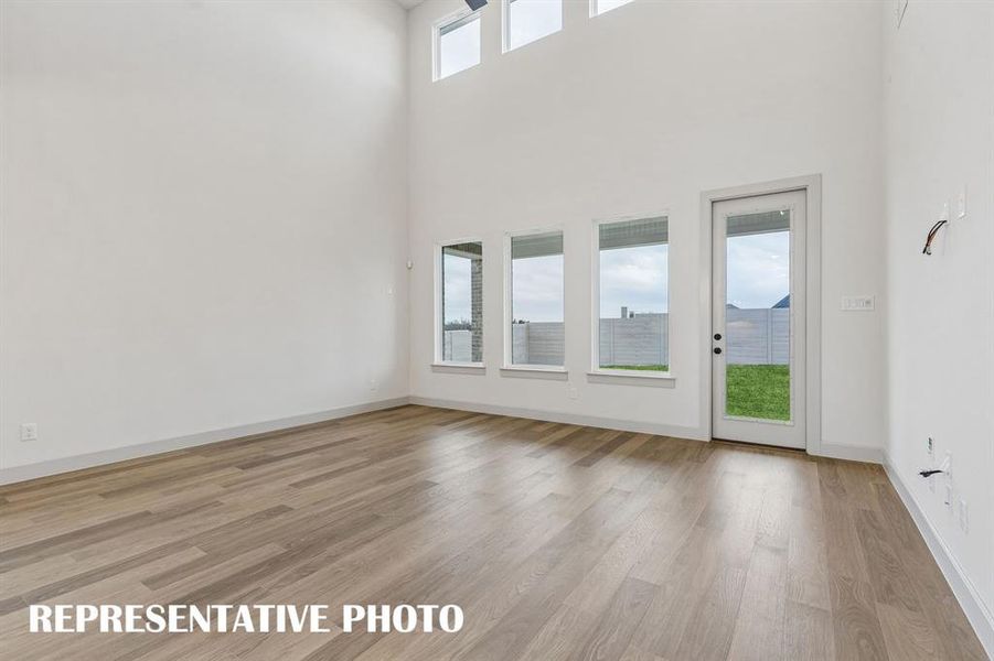 Light, bright and airy, the entire family will love this wonderful family room! RPERESENTATIVE PHOTO Light, bright and airy, the entire family will love this wonderful family room! RPERESENTATIVE PHOTO