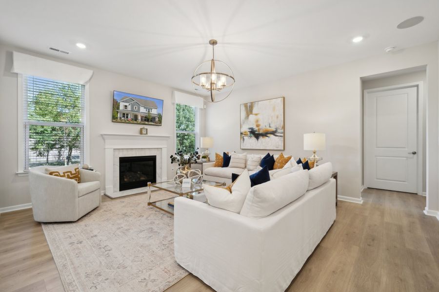 Furnished interior view inside a new home in The Coves on Lake Wylie, Charlotte (Image 9).