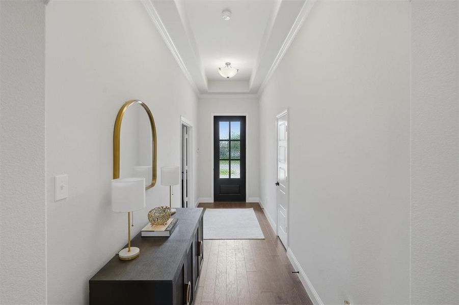 Furnished interior view inside a new home in Abe's Landing, Granbury (Image 13).