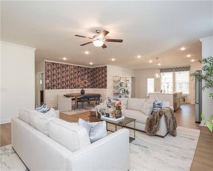 Furnished interior view inside a new home in Cooper's Walk, Loganville (Image 13).