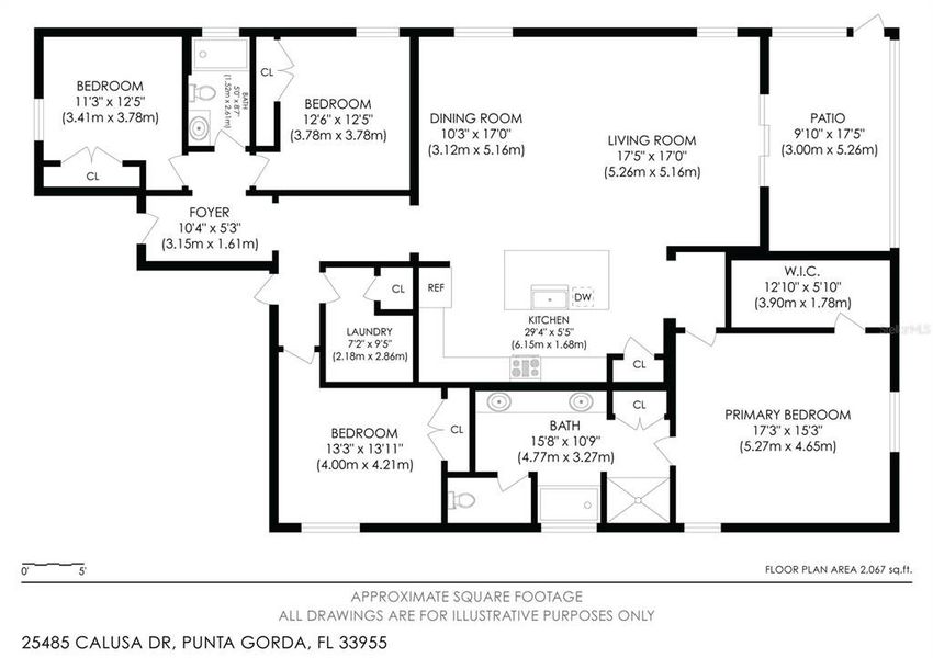 2D floor plan layout of this home in Heritage Station, Punta Gorda, FL (Image 4).