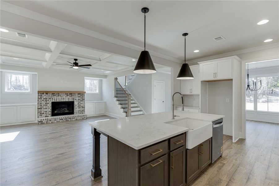 Furnished interior view inside a new home in , Bishop (Image 11).