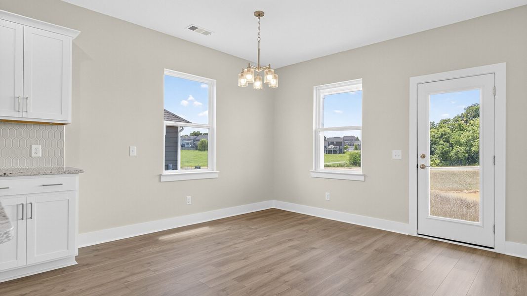 Furnished interior view inside a new home in McClure Farms, Columbia (Image 12).
