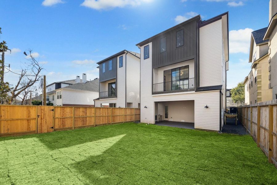 Huge back yard with room for a pool.