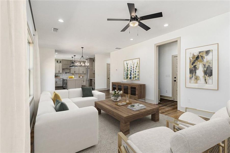 Furnished interior view inside a new home in , Oxford (Image 15).