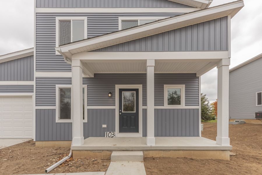Representative exterior details of a home built from the The Hartwell by Norfolk Homes in Individual Homes - Jackson County, Jackson (Image 4).