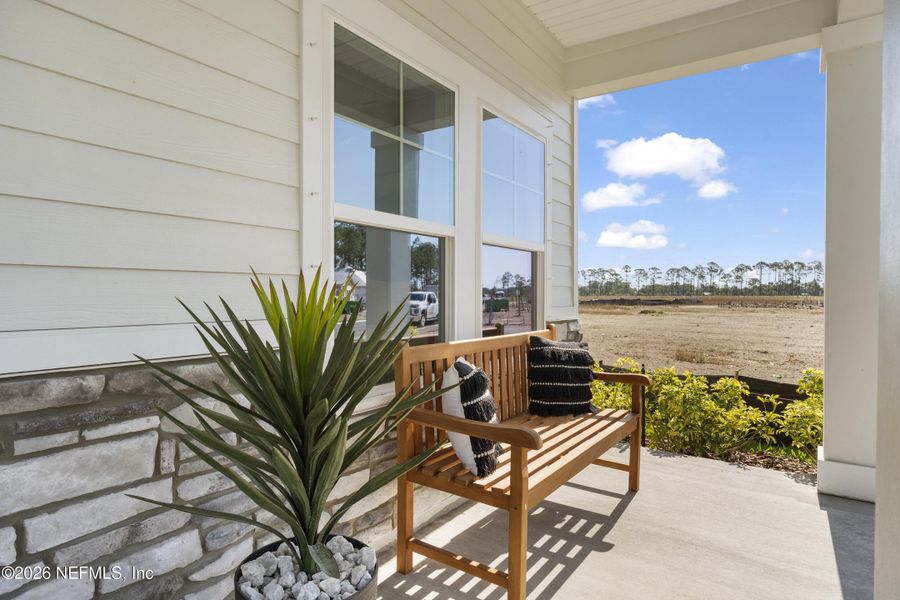 Exterior details and patio area of a home in Reserve East, Flagler Beach (Image 3). Exterior details and patio area of a home in Reserve East, Flagler Beach (Image 3).