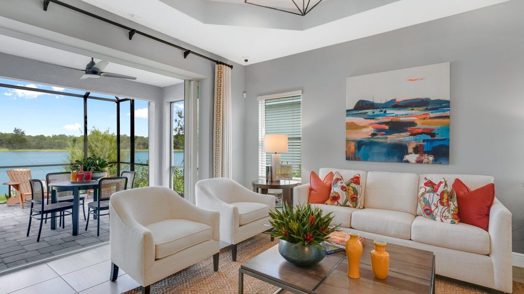 Representative furnished interior of a home built from the Tidewater 2B by Neal Communities in Wildleaf, Parrish (Image 11). Representative furnished interior of a home built from the Tidewater 2B by Neal Communities in Wildleaf, Parrish (Image 11).