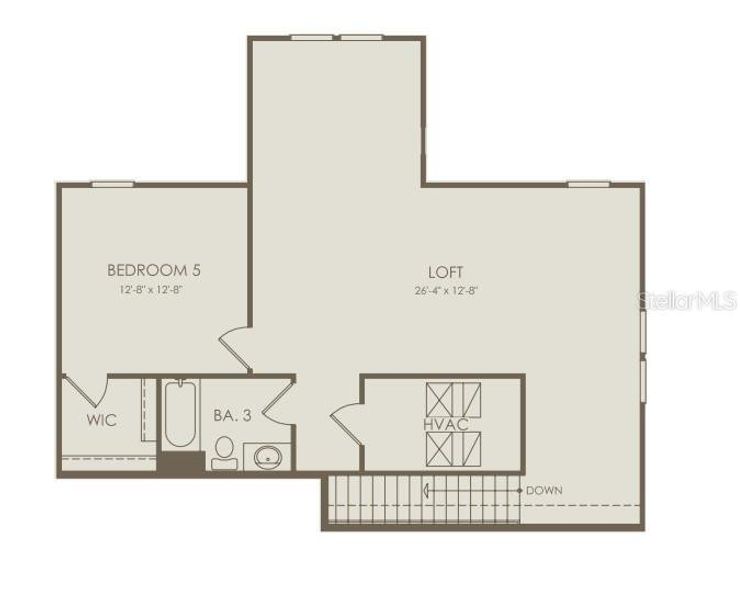 2D floor plan layout of this home in Del Webb Minneola, Minneola, FL (Image 3).