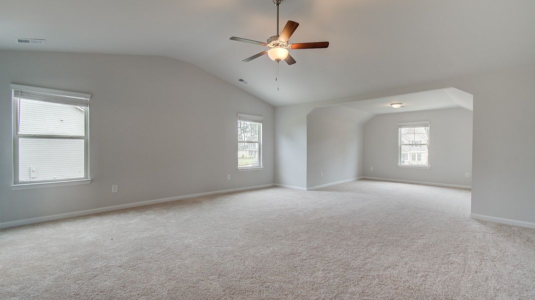 Representative furnished interior of a home built from the Meridian II by DRB Homes in Northcroft, Loganville (Image 26).