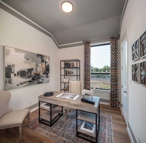 Representative furnished interior of a home built from the Amberley.535 by Highland Homes in Riceland, Mont Belvieu (Image 15).