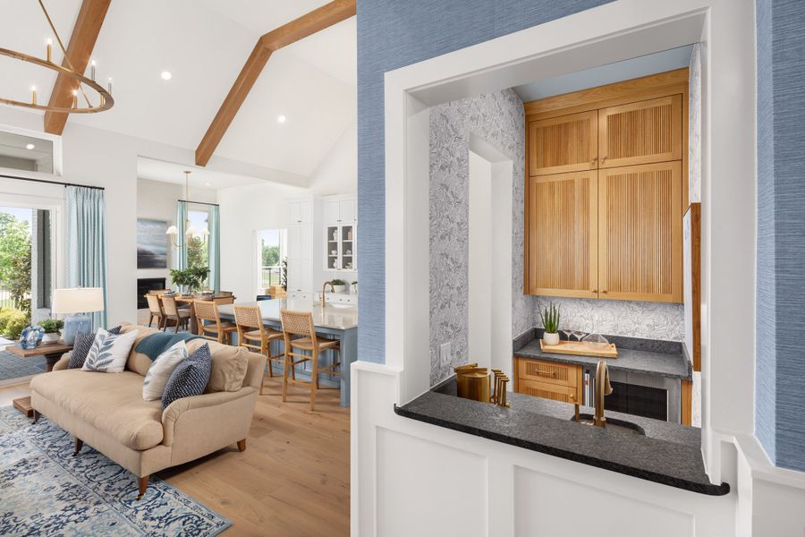 Furnished interior view inside a new home in Winding Creek, Rockwall (Image 10). Furnished interior view inside a new home in Winding Creek, Rockwall (Image 10).