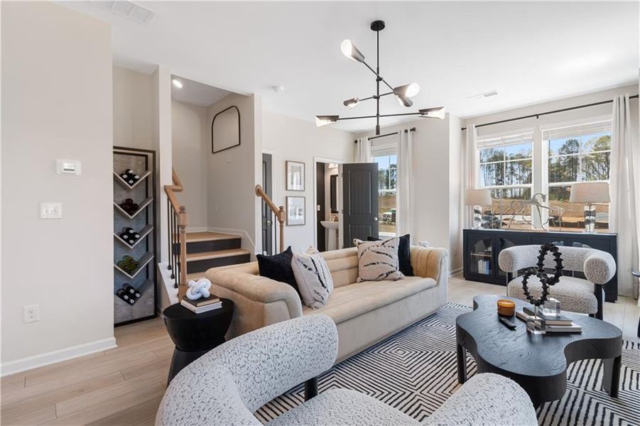 Furnished interior view inside a new home in Daybreak, Newnan (Image 39).