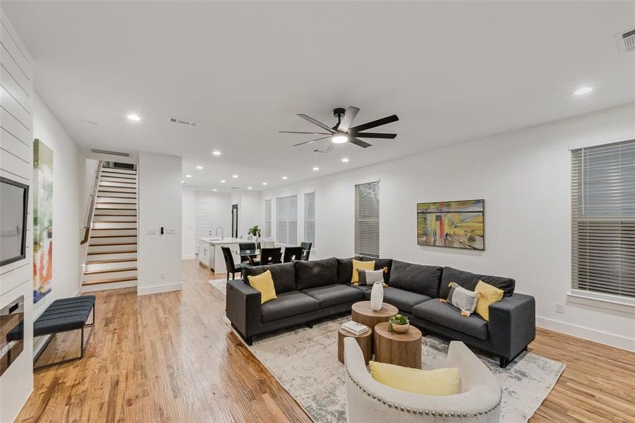 Furnished interior view inside a new home in , Dallas (Image 5).