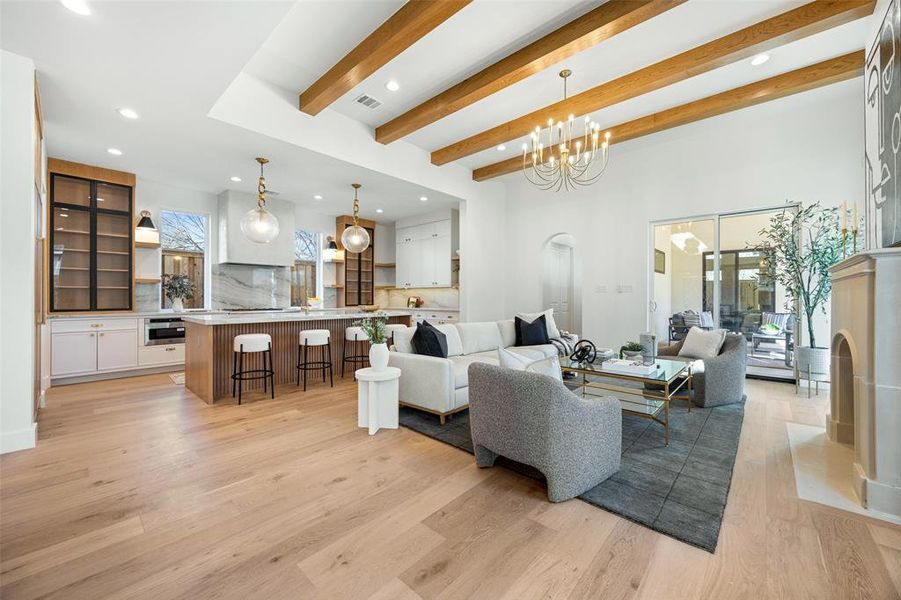 Furnished interior view inside a new home in , Dallas (Image 3).