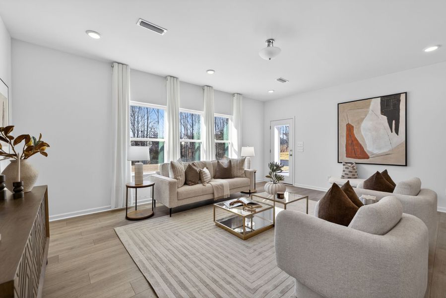 Furnished interior view inside a new home in Copper Ridge at Flowers Plantation, Clayton (Image 12).