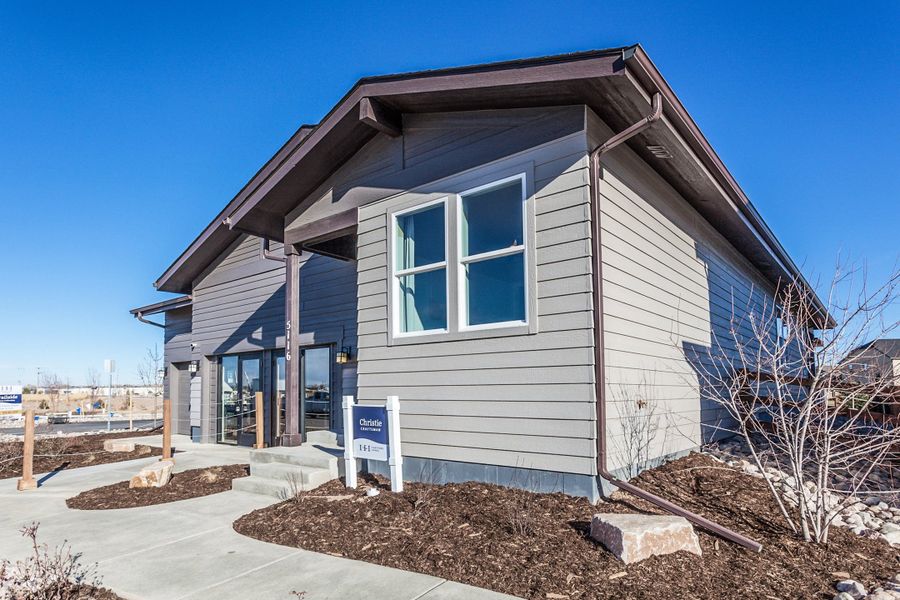 Representative exterior details of a home built from the Christie by Hartford Homes in Trailside, Timnath (Image 4).