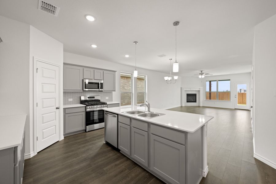 Furnished interior view inside a new home in Baker Farms, Cleburne (Image 9).