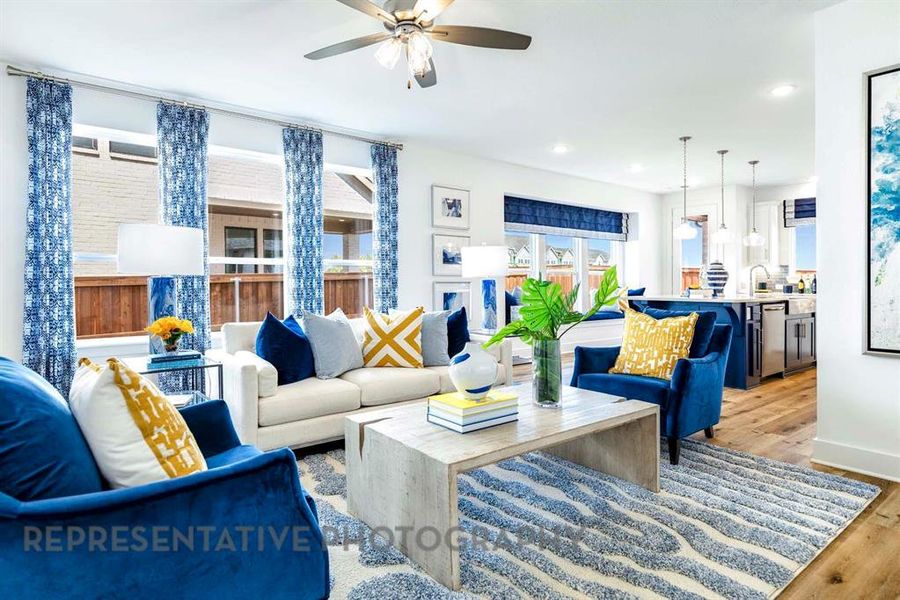 Furnished interior view inside a new home in Bel Air Village: 50ft. lots, Sherman (Image 35).