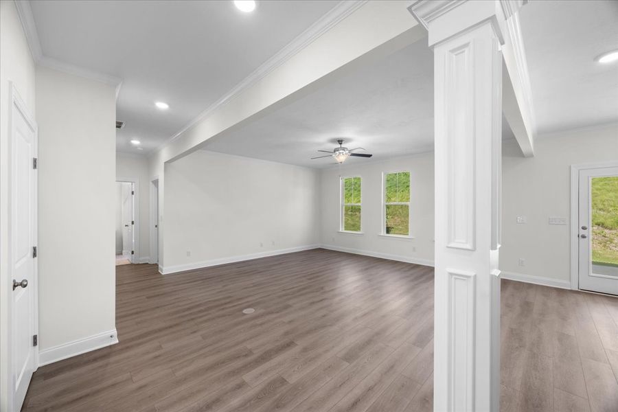 Spacious, unfurnished interior of a new home in Forrest Bluff, North Augusta (Image 19). Spacious, unfurnished interior of a new home in Forrest Bluff, North Augusta (Image 19).