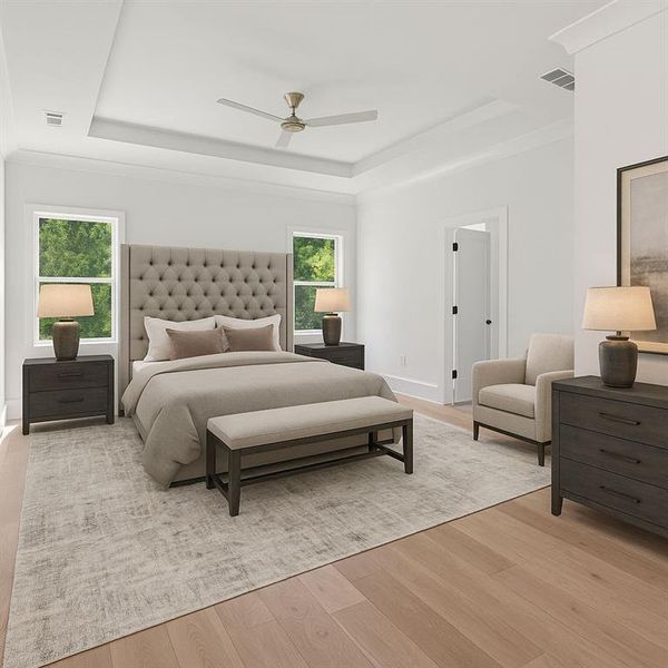 Furnished interior view inside a new home in , Brookhaven (Image 23).