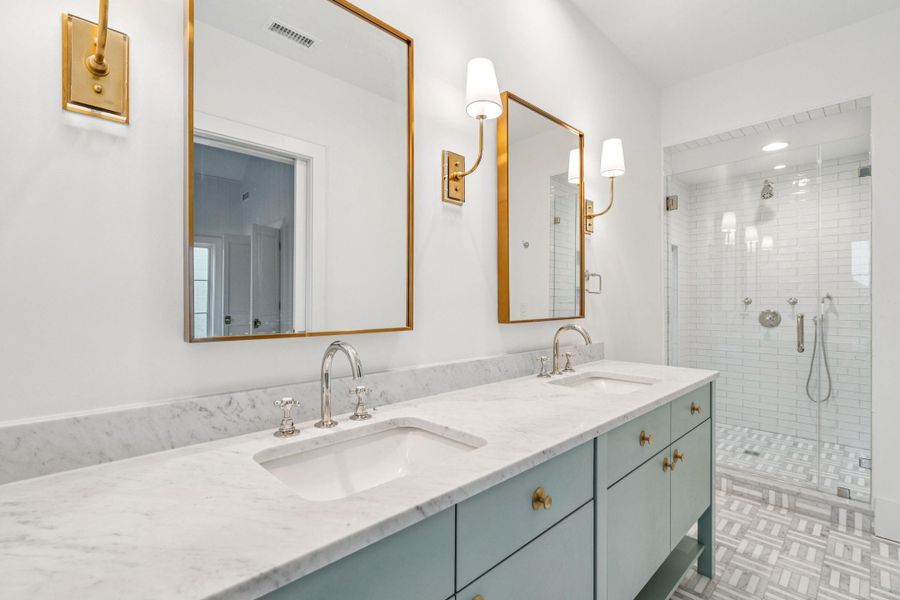 Furnished interior view inside a new home in , Charleston (Image 12).