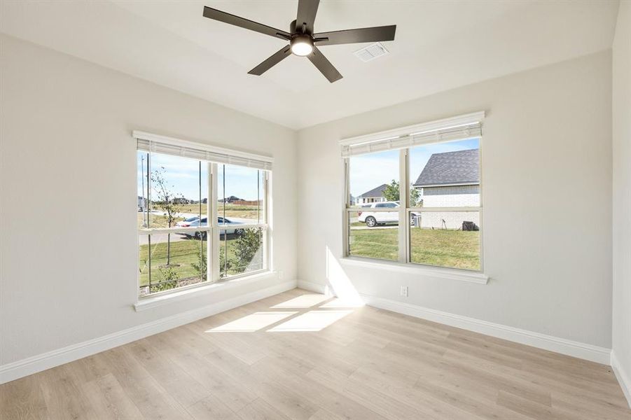 Spacious, unfurnished interior of a new home in Wildcat Ridge Phase 3, Godley (Image 29). Spacious, unfurnished interior of a new home in Wildcat Ridge Phase 3, Godley (Image 29).