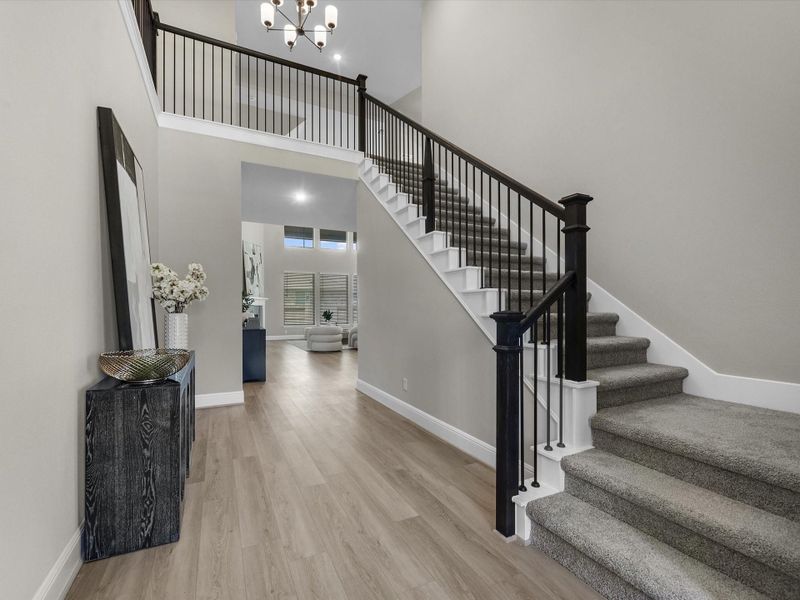 Furnished interior view inside a new home in Coastal Point, League City (Image 5).