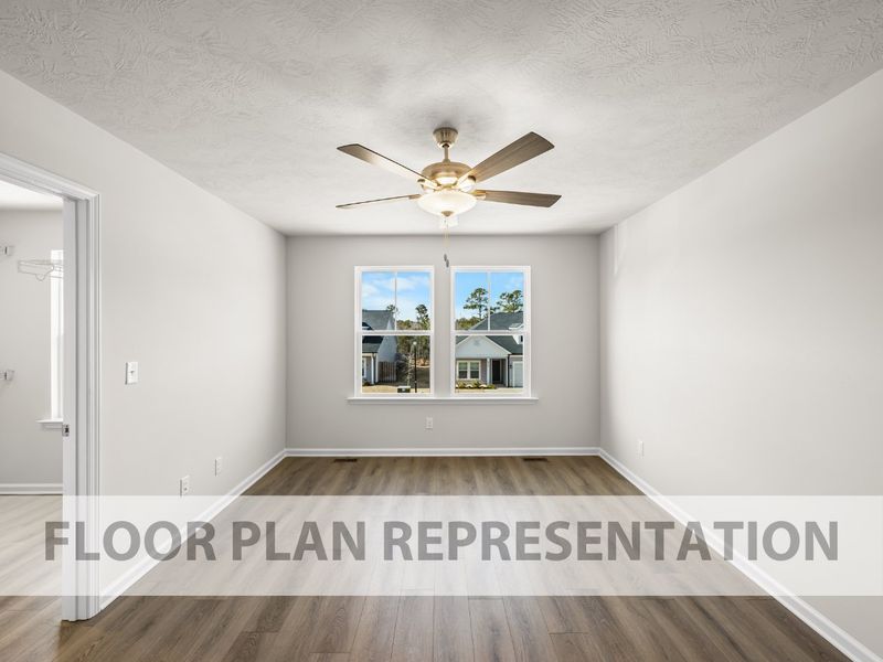 The Griffin 3 Bedroom Townhome Primary Bedroom | A New Plan by Ivey Homes