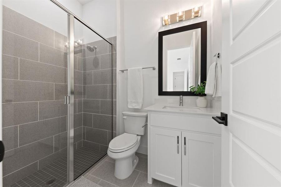 Furnished interior view inside a new home in , Prosper (Image 29).