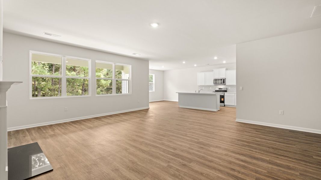 Representative unfurnished interior of a home built from the Denton by D.R. Horton in Bridle Creek, Locust Grove (Image 14).