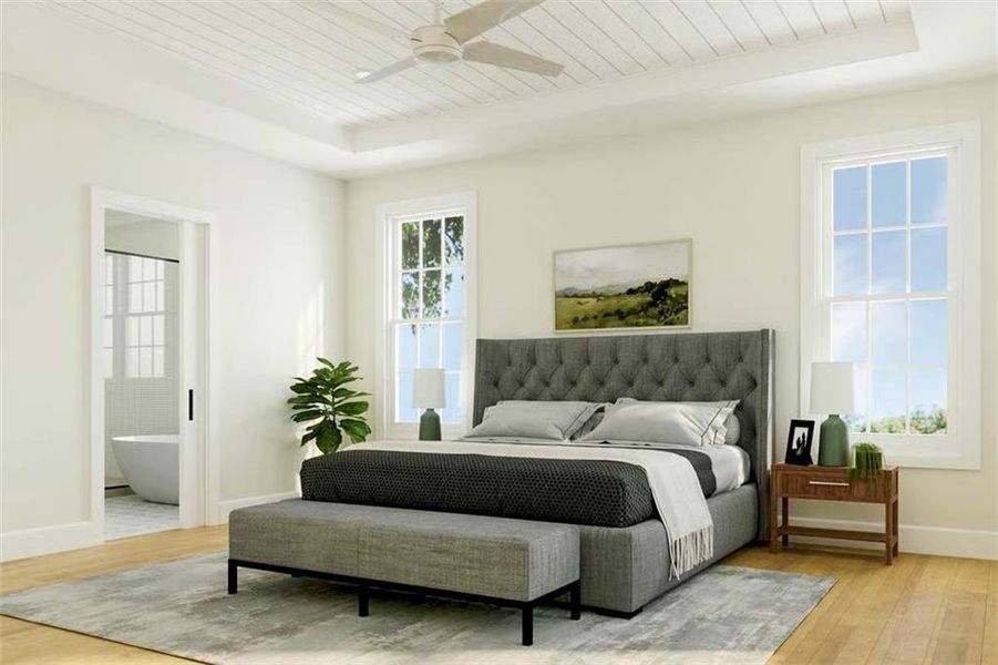 Furnished interior view inside a new home in , Marietta (Image 7).