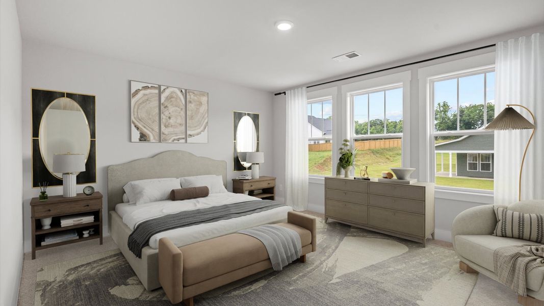 Furnished interior view inside a new home in Harrier Point, Woodruff (Image 5).