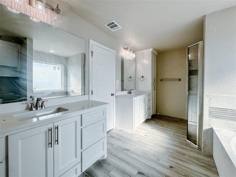 Furnished interior view inside a new home in , Hewitt (Image 8).