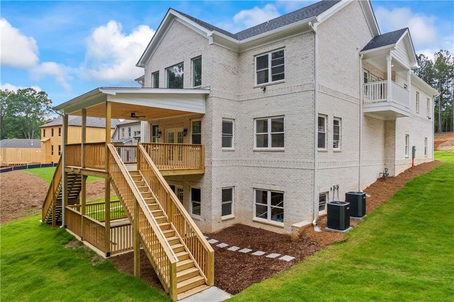 Front exterior of a new home in , Fairburn, GA, highlighting curb appeal (Image 27).