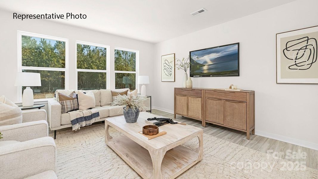 Furnished interior view inside a new home in Woodhaven at Chester, Chester (Image 12). Furnished interior view inside a new home in Woodhaven at Chester, Chester (Image 12).