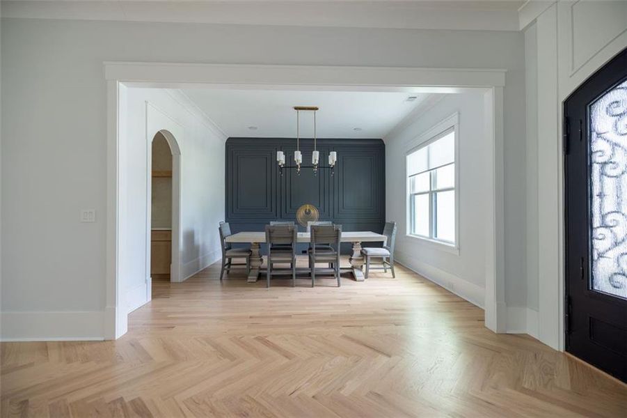 Furnished interior view inside a new home in , Buford (Image 11).