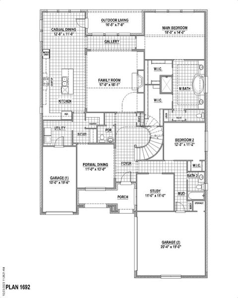 Plan 1692 1st Floor