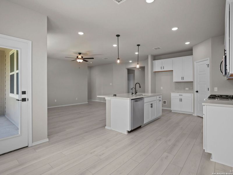 Furnished interior view inside a new home in Horizon Pointe, Converse (Image 5).