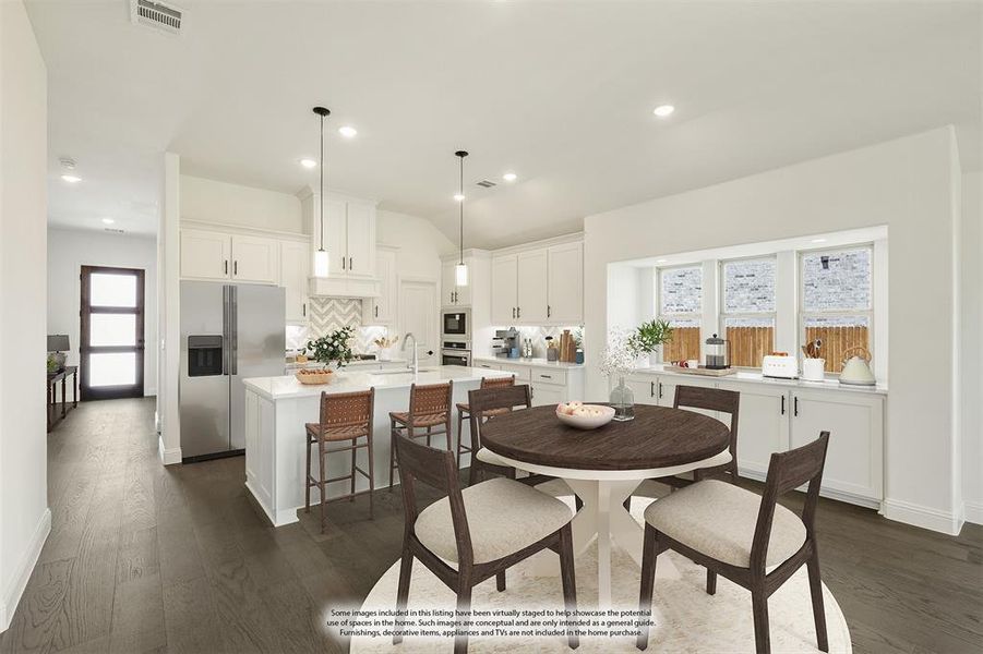 Furnished interior view inside a new home in Willow Wood Classic 50, McKinney (Image 14). Furnished interior view inside a new home in Willow Wood Classic 50, McKinney (Image 14).