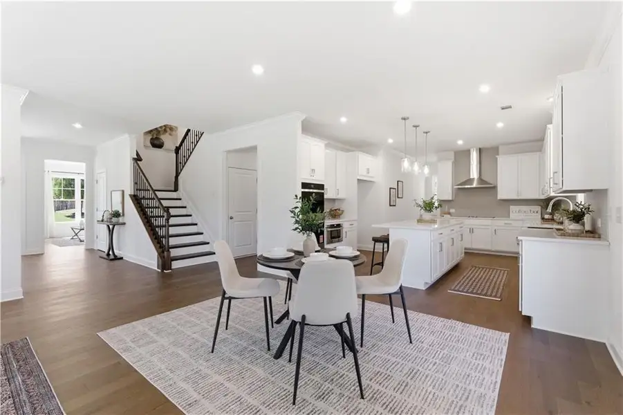 Furnished interior view inside a new home in The Estates at Hurricane Pointe, Douglasville (Image 13).