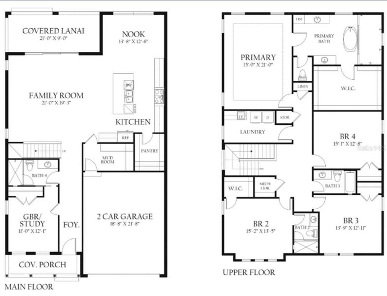 2D floor plan layout of this home in , Tampa, FL (Image 3).